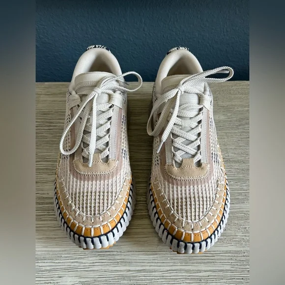 ✨CHLOE✨EXCELLENT CONDITION✨AVAILABLE NOW @ SAKS $895✨Nama Mixed Media Platform - Picture 3 of 13